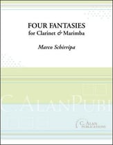 Four Fantasies for Clarinet and Marimba cover